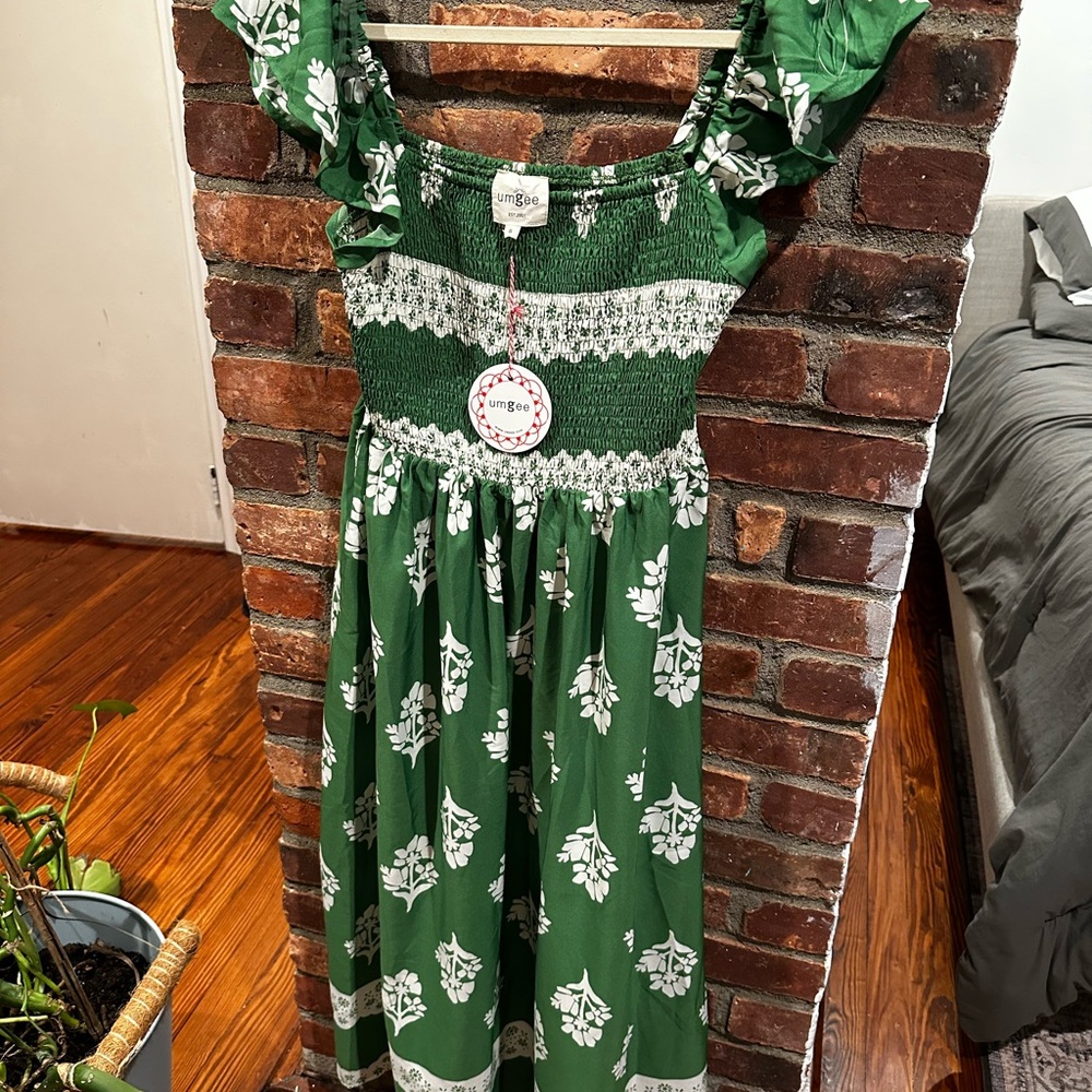 Boho-Chic Square Neck off shoulder  Maxi Dress - Picture 3 of 4